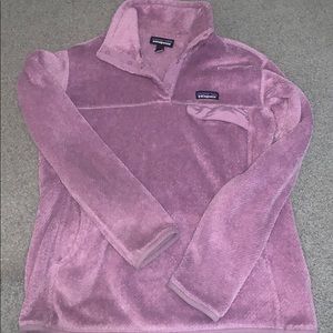 Purple Patagonia Snap Pullover